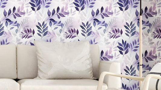 Bring Nature Indoors: Watercolor Leaf Peel and Stick Wallpaper for a Fresh Home Vibe!
