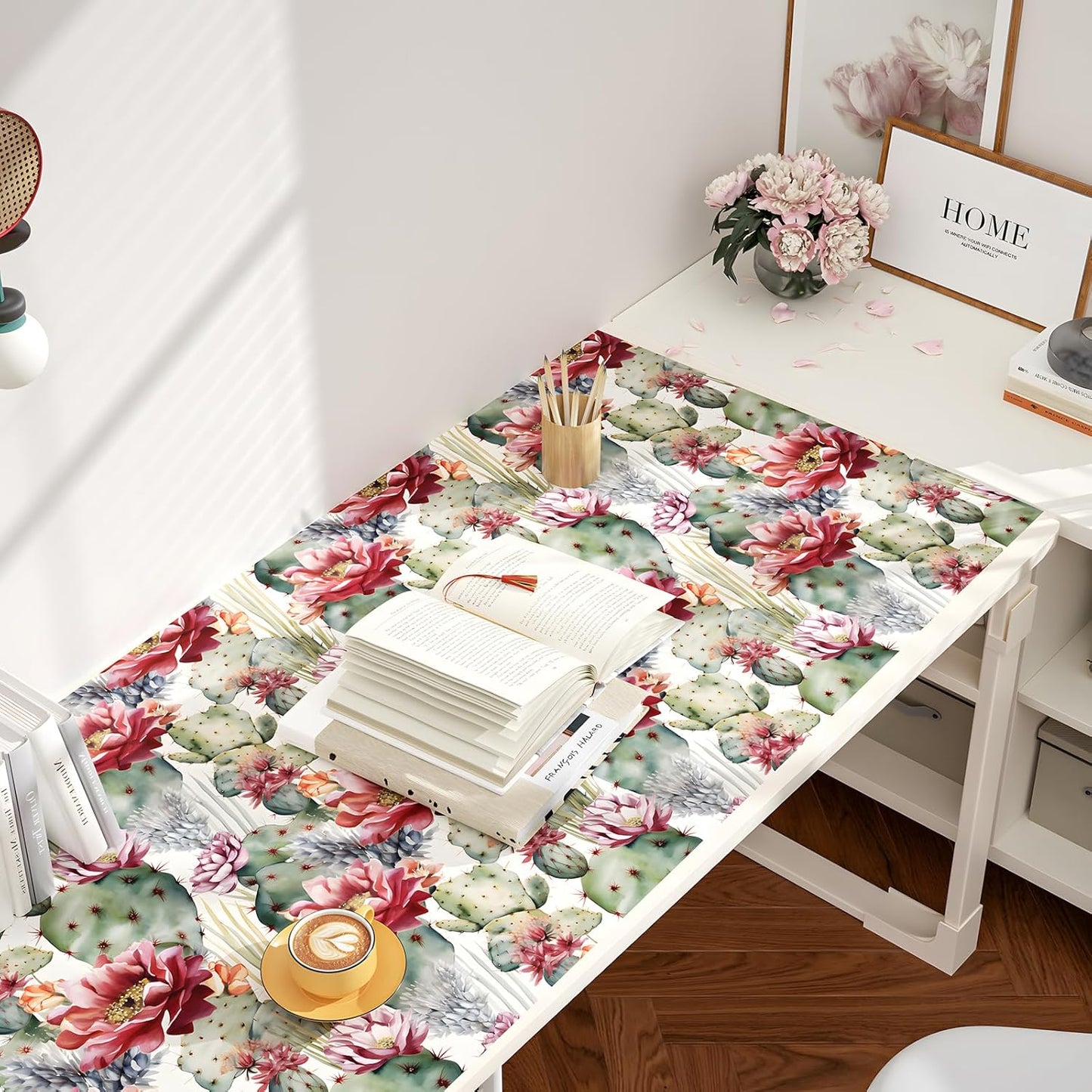 HENNOR - Boho Floral Wallpaper Peel and Stick Vintage Leaf Contact Paper