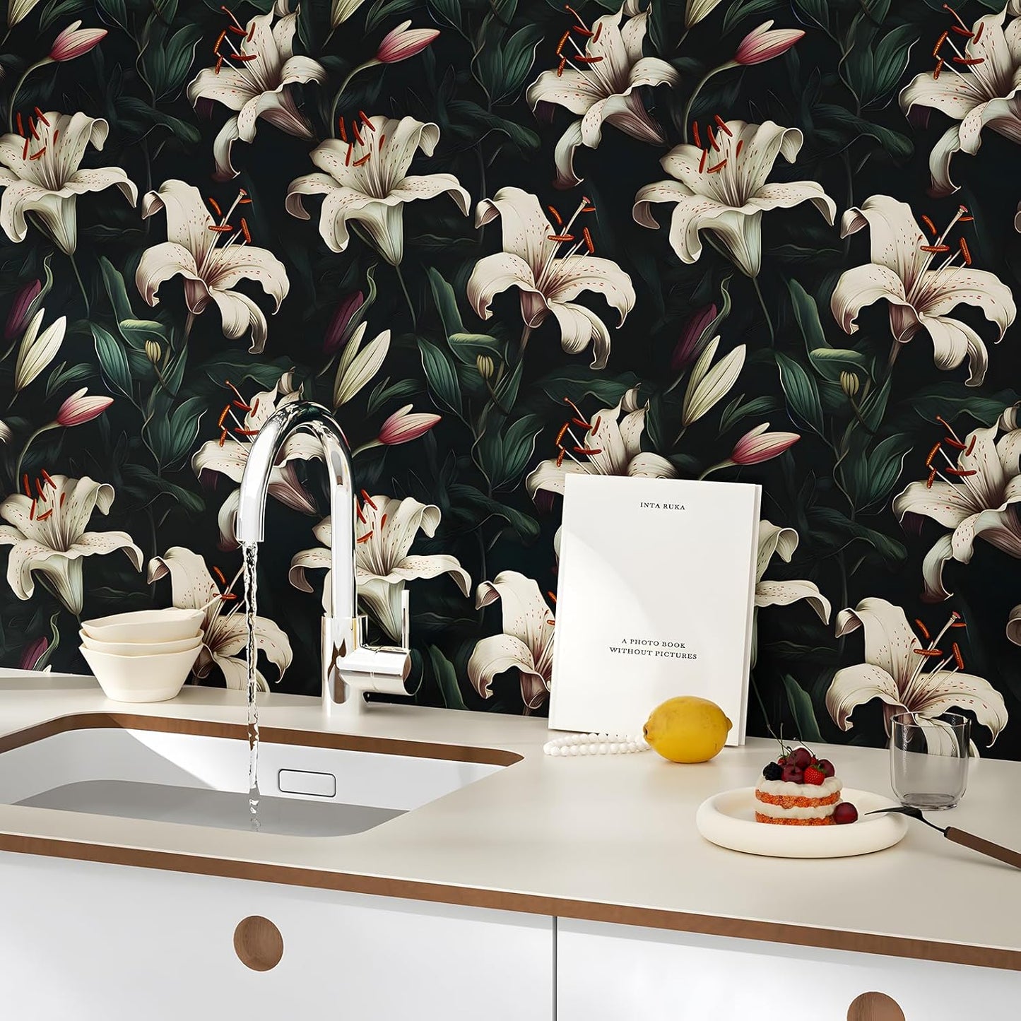 HENNOR - Tropics Vintage Leaf Peel and Stick Botanical Contact Paper
