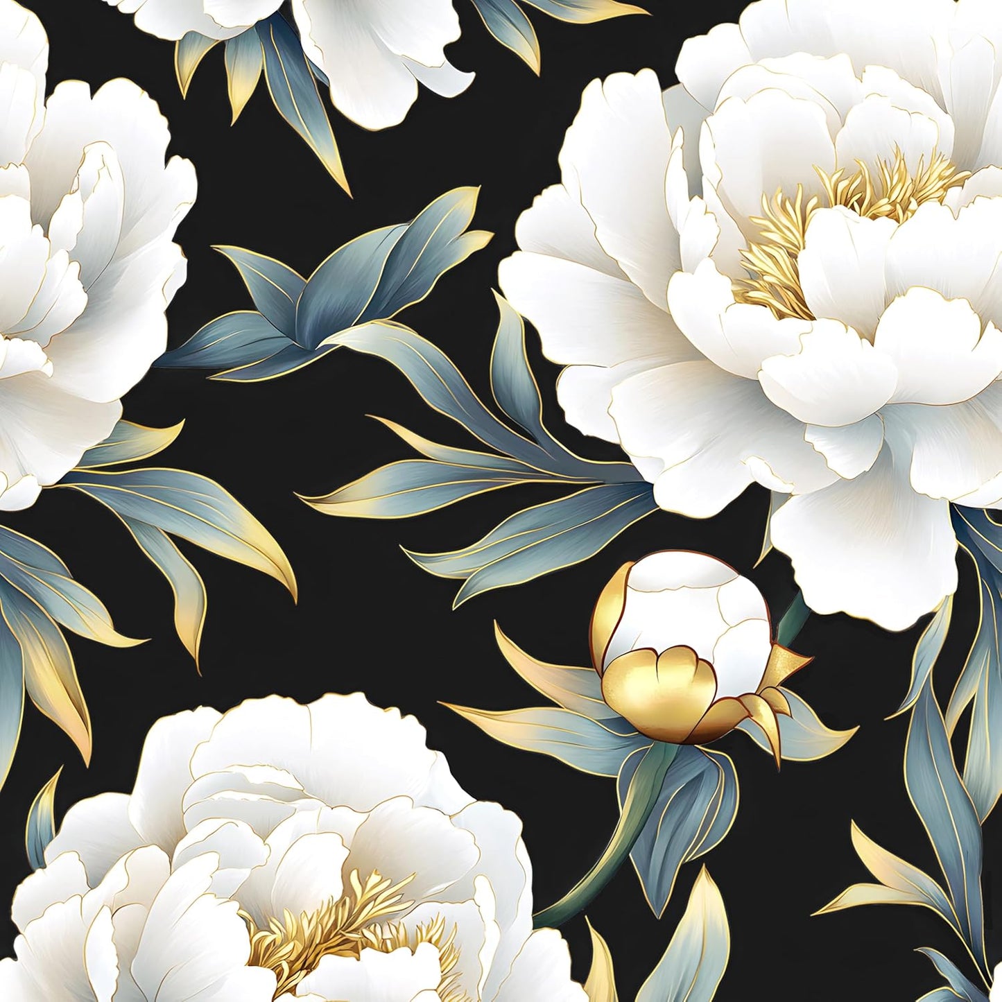 HENNOR - Vintage Purple Floral Peel and Stick Boho Wallpaper