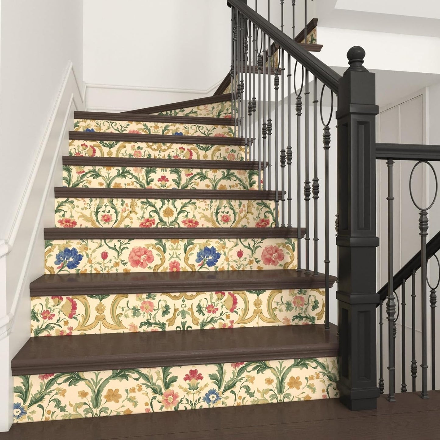 Hennor - Vintage Floral Mural Vinyl Self Adhesive Modern Wallpaper