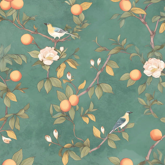 HENNOR - Floral Bird Leaf Wallpaper Peel and Stick